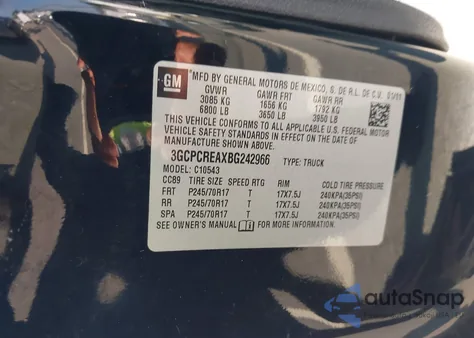 2011 Chevrolet Silverado 1500 Ls from USA, damaged, VIN 3GCPCREAXBG242966